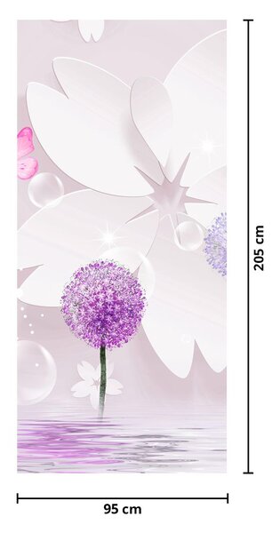 Foto tapeta za vrata - Na rijeci cvijeća (95x205cm)