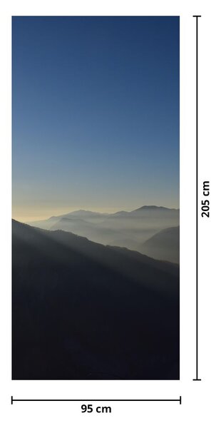Foto tapeta za vrata - Iznad planinskih vrhova (95x205cm)