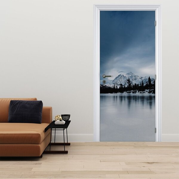 Foto tapeta za vrata - Na zaleđenom jezeru (95x205cm)
