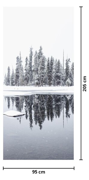Foto tapeta za vrata - Bilo je bijelo (95x205cm)