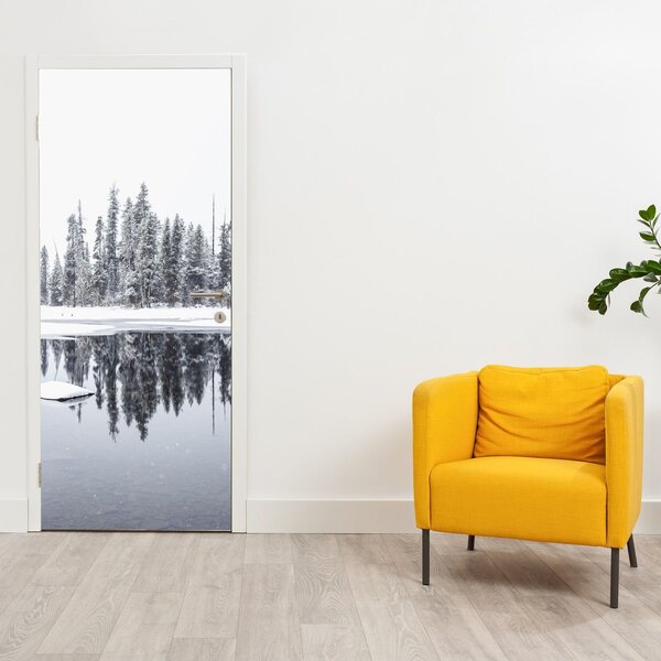 Foto tapeta za vrata - Bilo je bijelo (95x205cm)