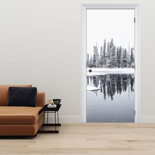 Foto tapeta za vrata - Bilo je bijelo (95x205cm)
