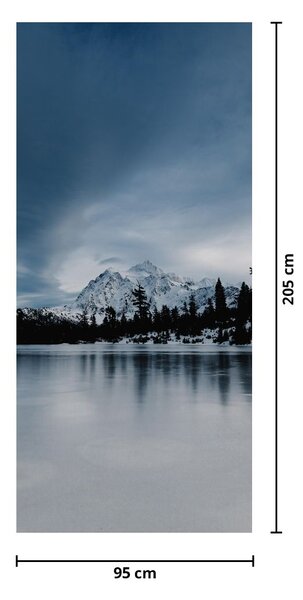 Foto tapeta za vrata - Na zaleđenom jezeru (95x205cm)
