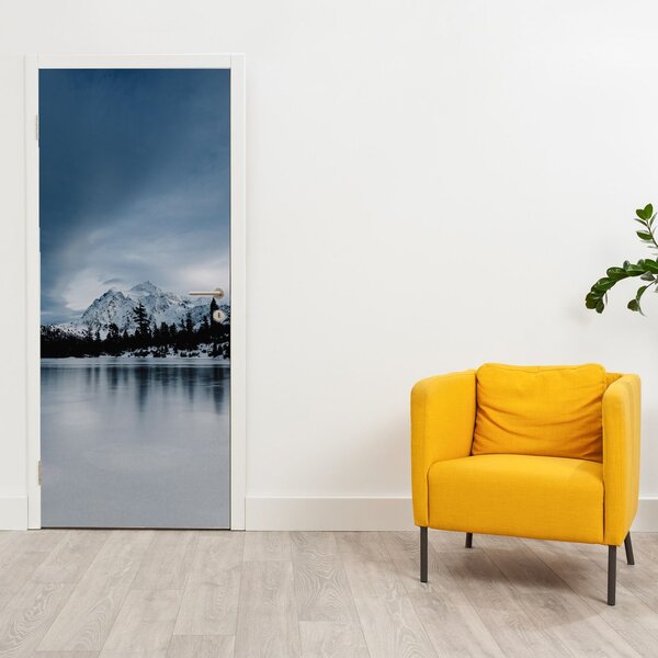 Foto tapeta za vrata - Na zaleđenom jezeru (95x205cm)