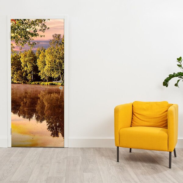 Foto tapeta za vratal - Iza rijeke (95x205cm)