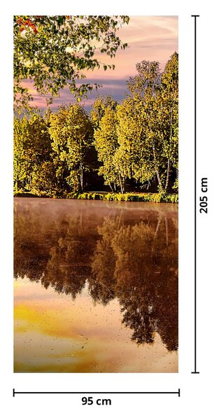 Foto tapeta za vratal - Iza rijeke (95x205cm)