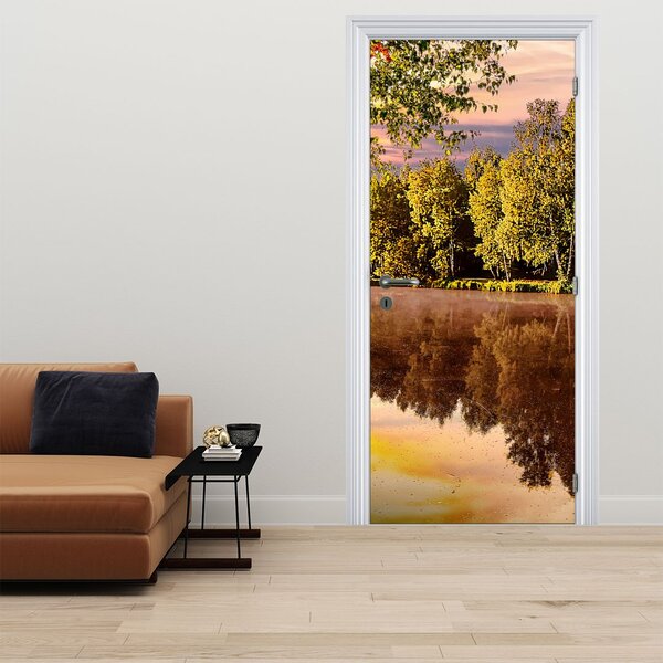 Foto tapeta za vratal - Iza rijeke (95x205cm)