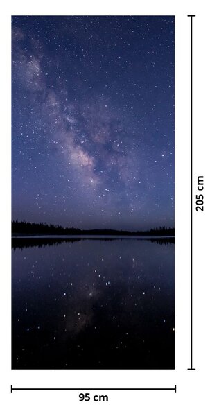 Foto tapeta za vrata - Noćno nebo (95x205cm)