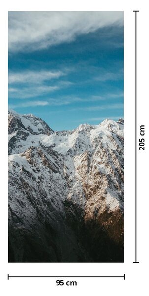 Foto tapeta za vrata - Snježni vrhovi (95x205cm)