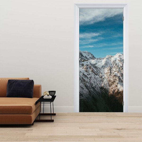 Foto tapeta za vrata - Snježni vrhovi (95x205cm)