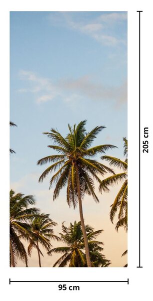 Foto tapeta za vrata - Palme (95x205cm)
