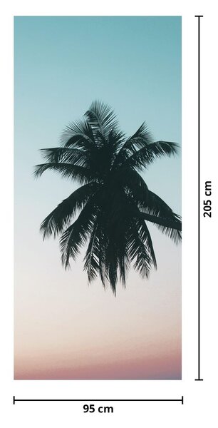 Foto tapeta za vrata - Palma na Baliju (95x205cm)