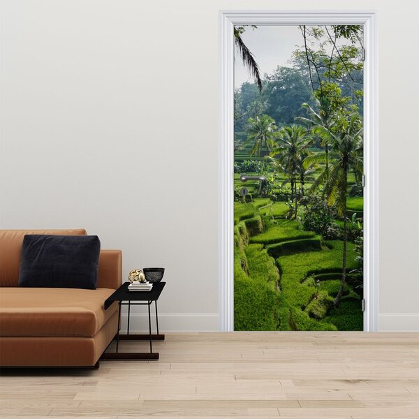 Foto tapeta za vrata - Rižine terase Tegalalang (95x205cm)
