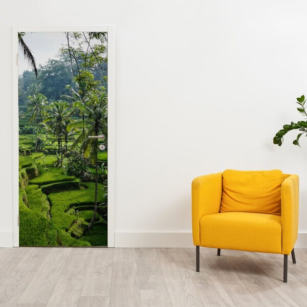 Foto tapeta za vrata - Rižine terase Tegalalang (95x205cm)