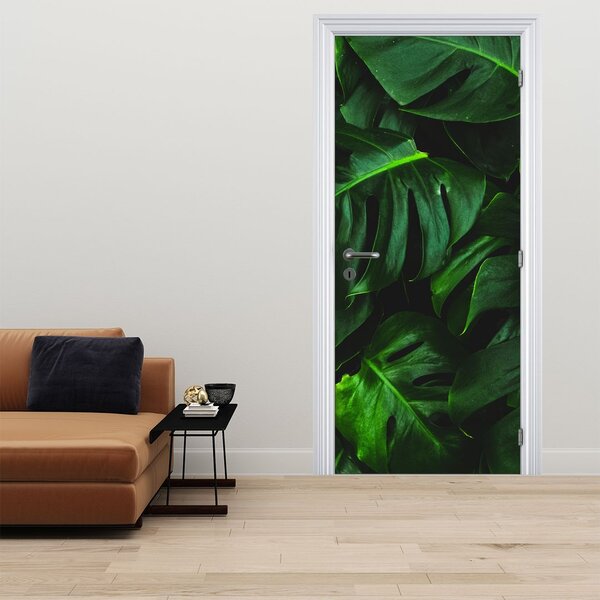 Foto tapeta za vrata - Lišće Čudovišta (95x205cm)
