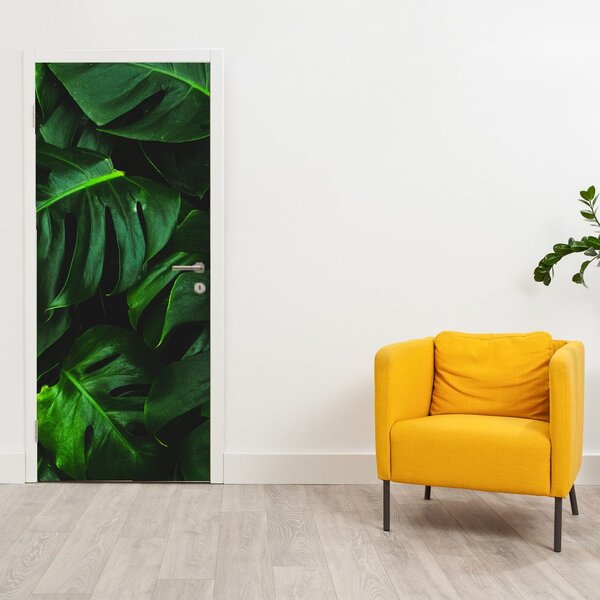 Foto tapeta za vrata - Lišće Čudovišta (95x205cm)