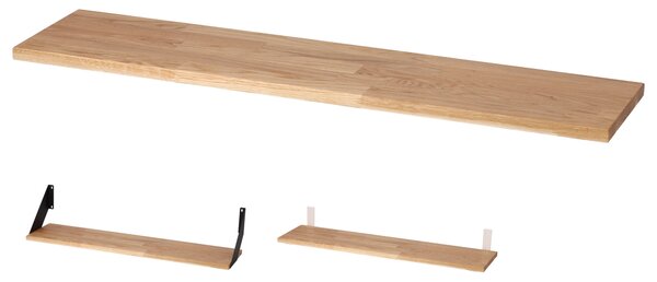 ATMOWOOD Polica od hrastovine 80 cm