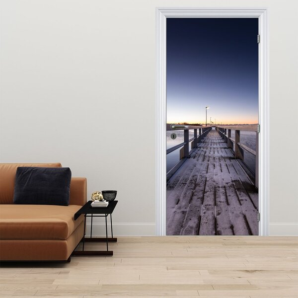 Foto tapeta za vrata - Na molu (95x205cm)