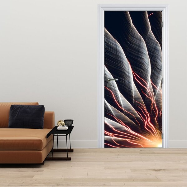 Foto tapeta za vrata - Svjetlosni izboj (95x205cm)