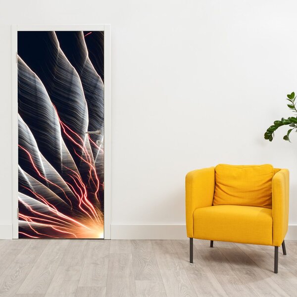 Foto tapeta za vrata - Svjetlosni izboj (95x205cm)
