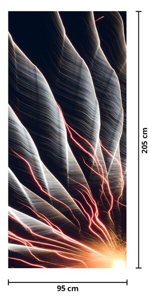 Foto tapeta za vrata - Svjetlosni izboj (95x205cm)
