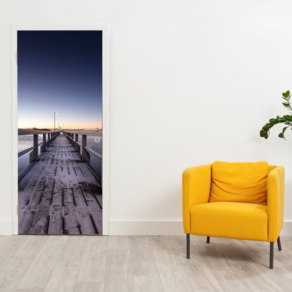 Foto tapeta za vrata - Na molu (95x205cm)