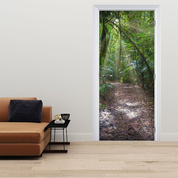Foto tapeta za vrata - Sunčeve zrake u džungli (95x205cm)