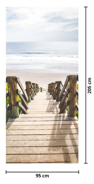 Foto tapeta za vrata - Ulaz na plažu (95x205cm)