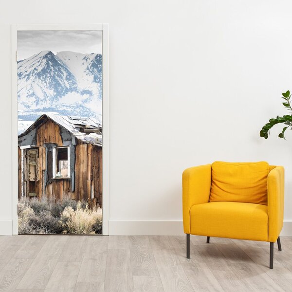 Foto tapeta za vrata - Kuća pod planinama (95x205cm)