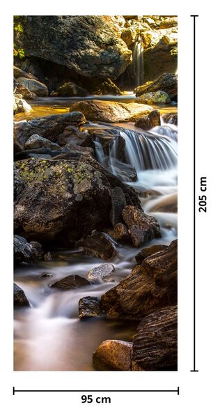 Foto tapeta za vrata - Kameni potok (95x205cm)