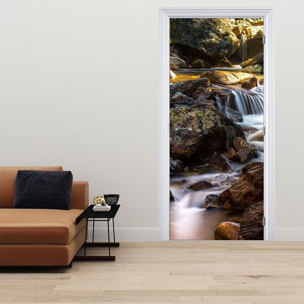 Foto tapeta za vrata - Kameni potok (95x205cm)