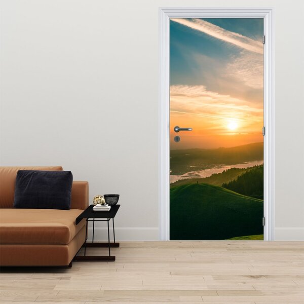 Foto tapeta za vrata - Izlazak sunca nad morem (95x205cm)