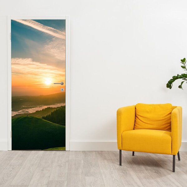 Foto tapeta za vrata - Izlazak sunca nad morem (95x205cm)