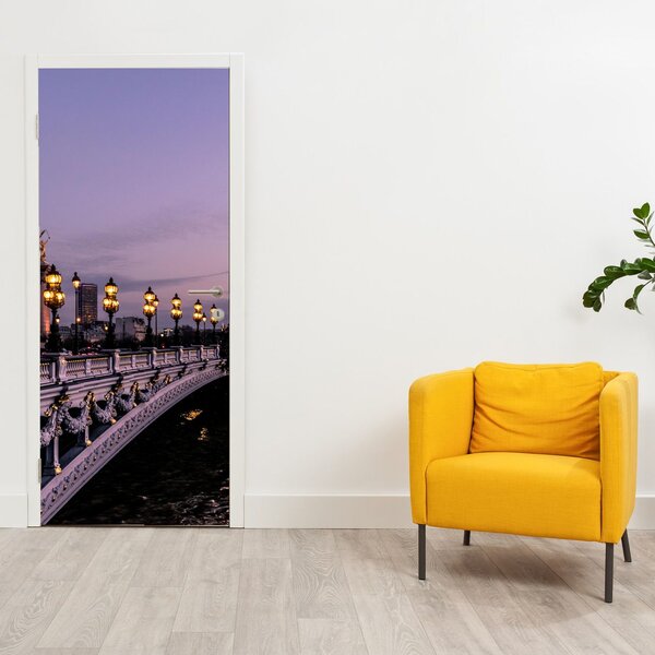 Foto tapeta za vrata - Most Aleksandra III. u Parizu (95x205cm)