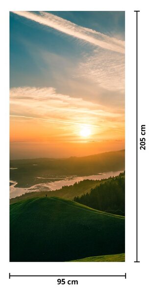 Foto tapeta za vrata - Izlazak sunca nad morem (95x205cm)
