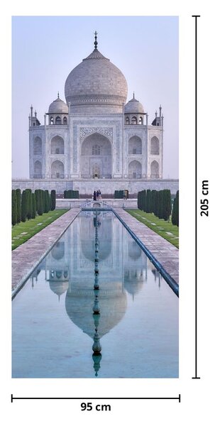 Foto tapeta za vrata - Taj Mahal na izlasku sunca (95x205cm)