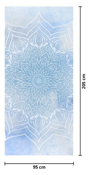 Foto tapeta za vrata - Zimska mandala (95x205cm)