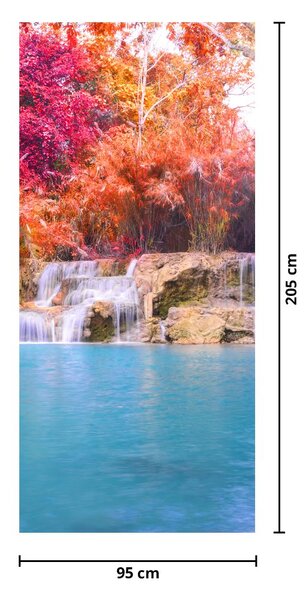 Foto tapeta za vrata - Tirkizna laguna (95x205cm)