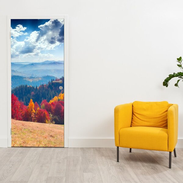 Foto tapeta za vrata - Šareni jesenski krajolik (95x205cm)