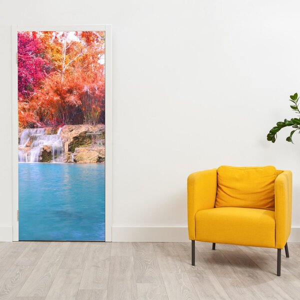 Foto tapeta za vrata - Tirkizna laguna (95x205cm)