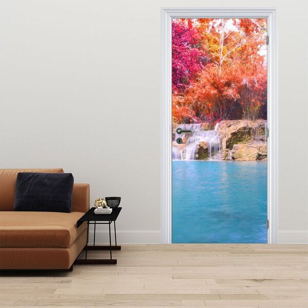 Foto tapeta za vrata - Tirkizna laguna (95x205cm)