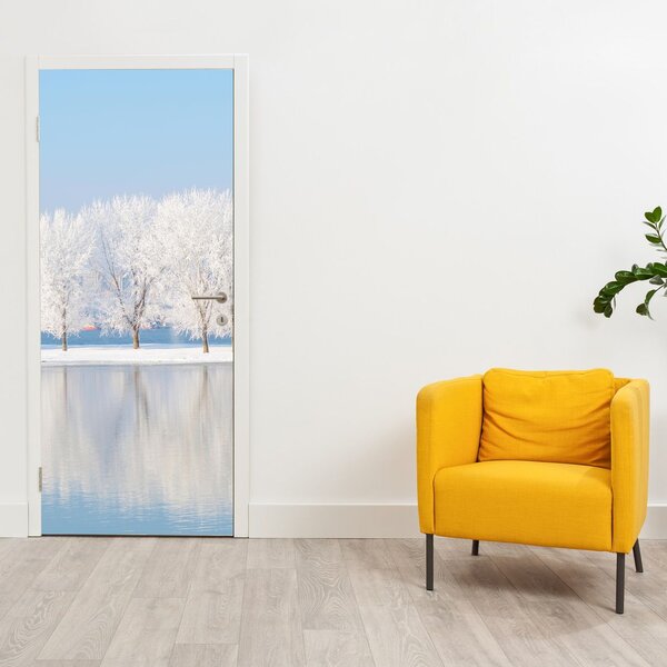 Foto tapeta za vrata - Zimski krajolik (95x205cm)