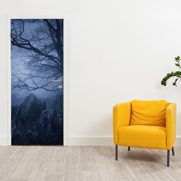 Foto tapeta za vrata - Tamna šuma (95x205cm)