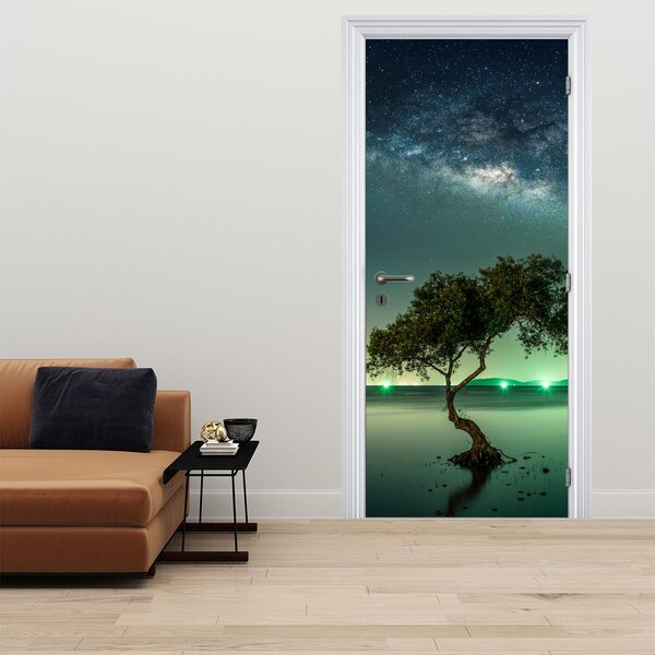 Foto tapeta za vrata - Noćno nebo (95x205cm)