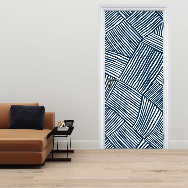 Foto tapeta za vrata - 3D linija (95x205cm)