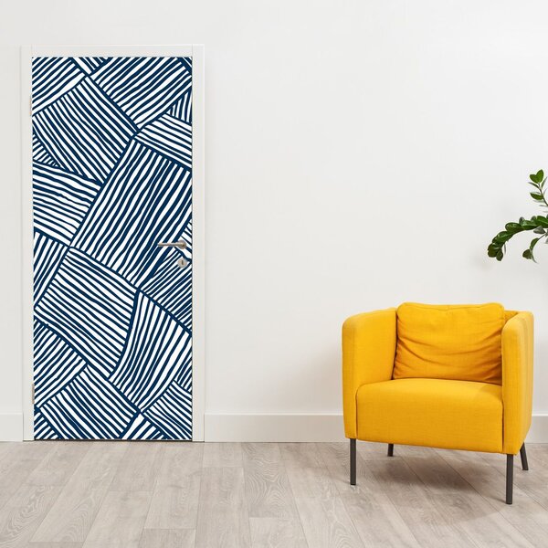 Foto tapeta za vrata - 3D linija (95x205cm)