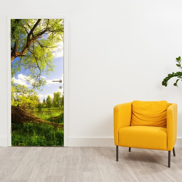 Foto tapeta za vrata - Proljetna livada (95x205cm)