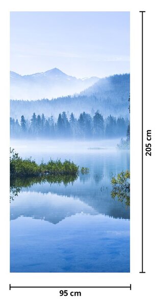Foto tapeta za vrata - Planinsko jezero (95x205cm)