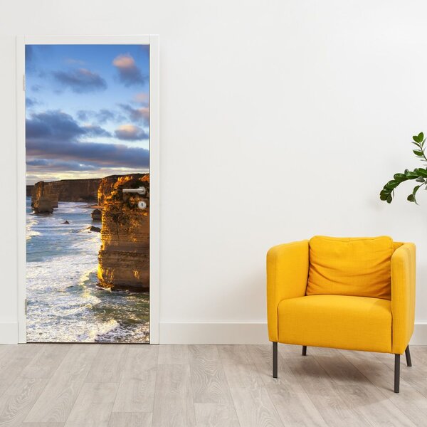 Foto tapeta za vrata - Morske litice (95x205cm)
