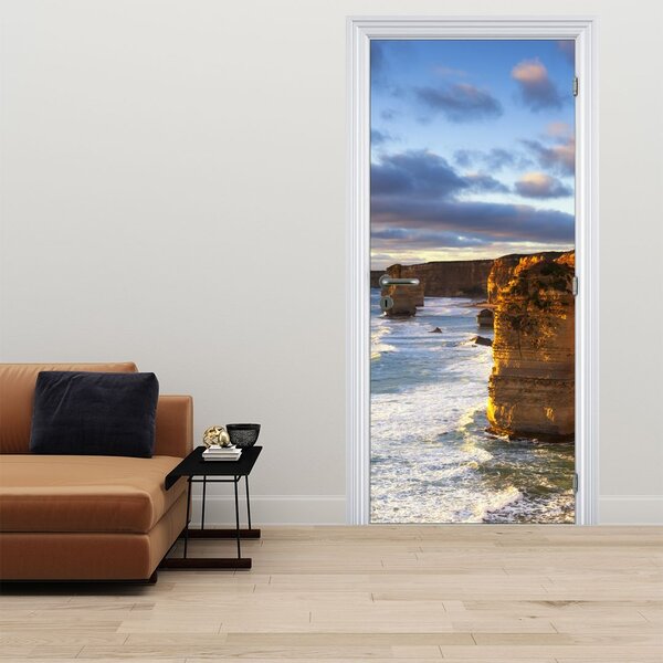 Foto tapeta za vrata - Morske litice (95x205cm)